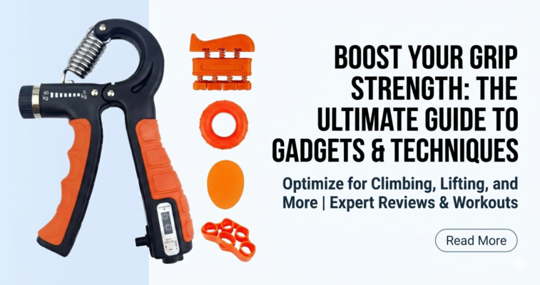 Grip strength tester with accessories displayed